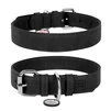 Нашийник для собак з штучної шкіри WAUDOG Eco з QR паспортом, Ш 20 мм, Дл 30-39 см, чорний - 1