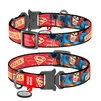 Ошейник для собак нейлоновый WAUDOG Nylon c QR паспортом, рисунок "Супергерой", металлическая пряжка-фастекс, Ш 25 мм, Дл 31-49 см - 1