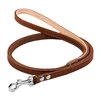 Поводок "CoLLaR" одинарний, непрошитий (ширина 12мм, довжина 122см), коричневий - 1