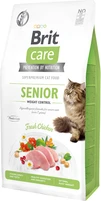 Сухой корм для пожилых кошек с избыточным весом Brit Care Cat GF Senior Weight Control с курицей 7 кг - 1