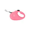 Поводок-рулетка CoLLaR для собак, розовий, розмір S, 15 кг, 5 м, стрічка - 1