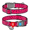 Ошейник для собак нейлоновый WAUDOG Nylon c QR паспортом, рисунок "Арбуз", пластиковый фастекс, Ш 25 мм, Дл 35-58 см - 1