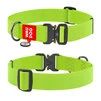 Водостійкий нашийник для собак WAUDOG Waterproof з QR-паспортом, металевою пряжкою-фастекс, Ш 40 мм, Дл 43-70 см, салатовий - 1