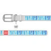 Нашийник WAUDOG Design з малюнком "Блакитні смужки", преміум шкіра, металевий пряжка (ширина 15 мм, довжина 27-36 см), білий - 2