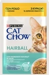 Упаковка влажного корма для кошек Purina Cat Chow Hairball для уменьшения образования шариков шерсти в пищеварительном тракте с курицей и зеленой фасолью 85 г x 26 шт. - 2