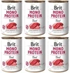 ПАК. Консервированный монопротеиновый корм для собак Brit Diet Mono Protein Dog с говядиной, 6 шт по 400 г - 1