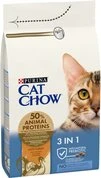 Сухой корм для взрослых кошек Purina Cat Chow Feline 3-in-1 с формулой тройного действия, с индейкой 15 кг (НФ-00000347) - 3