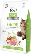 Сухой корм для пожилых кошек с избыточным весо Brit Care Cat GF Senior Weight Control м с курицей 2 кг - 1