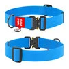 Ошейник для собак водостойкий WAUDOG Waterproof c QR-паспортом, металлическая пряжка-фастекс, Ш 40 мм, Дл 43-70 см, голубой - 1
