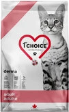 Сухой диетический корм 1st Choice Adult Derma для котов 1.8 кг - 1