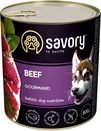 Влажный корм Savory для взрослых собак с говядиной 800 г - 1