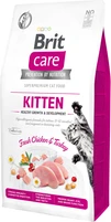 Сухий корм для кошенят Brit Care Cat GF Kitten Growth &amp; Developmen з куркою та індичкою 7 кг - 1
