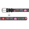 Ошейник WAUDOG Design с рисунком "Мандалы", премиум кожа, металлическая пряжка (ширина 12 мм, длина 21-29 см), черный - 2