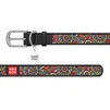 Ошейник WAUDOG Design с рисунком "Фолк", премиум кожа, металлическая пряжка (ширина 25 мм, длина 38-49 см), черный - 2
