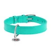 Нашийник для собак шкіряний WAUDOG Glamour з QR паспортом, без прикрас, Ш 20 мм, Дл 30-39 см, ментоловий - 2