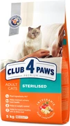 Сухой корм для взрослых стерилизованных кошек Club 4 Paws (Клуб 4 Лапы) Стерилизованные 5 кг - 1