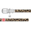 Нашийник WAUDOG Design з малюнком "Леопард", преміум шкіра, металевий пряжка (ширина 12 мм, довжина 21-29 см), білий - 2
