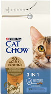 Сухой корм для взрослых кошек Purina Cat Chow Feline 3-in-1 с формулой тройного действия, с индейкой 1.5 кг - 1