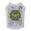 Майка для собак WAUDOG Clothes, рисунок "Чудо-женщина комикс", S35, B 48-54 см, С 28-33 см - 2