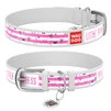 Нашийник WAUDOG Design з малюнком "Принцеса", преміум шкіра, металевий пряжка (ширина 12 мм, довжина 21-29 см), білий - 1
