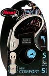 Поводок-рулетка Flexi New Comfort S стрічка 5 м Чорний - 2