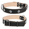 Нашийник "CoLLaR" подвійний з прикрасами (ширина 35мм, довжина 48-63см), чорний - 1