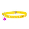 Нашийник "WAUDOG GLAMOUR" з резинкою, клейовими стразами для котів (ширина 9мм, довжина 22-30см), жовтий - 3