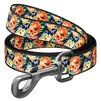 Поводок для собак нейлоновий WAUDOG Nylon, малюнок "Гламурні черепи", Ш 25 мм, Дл 122 см - 1