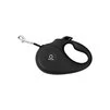 Поводок-рулетка CoLLaR для собак, розмір S, 15 кг, 5 м, стрічка, чорний - 1
