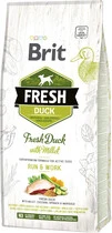 Сухой корм для активных взрослых собак Brit Fresh Active Run &amp;amp; Work с уткой и пшеном 12 кг (8595602530816) - 1