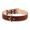 Ошейник "CoLLaR" двойной (ширина 35мм, длина 48-63см), коричневый - 3