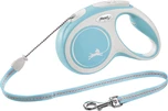 Поводок-рулетка Flexi New Comfort М трос 5 м Блакитний - 1