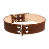 Ошейник "CoLLaR" двойной (ширина 45мм, длина 56-68см), коричневый - 3
