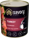 Влажный корм Savory для взрослых собак с индейкой 800 г - 1