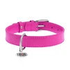Ошейник для собак кожаный WAUDOG Glamour с QR паспортом, без украшений, Ш 20 мм, Дл 30-39 см, розовый - 2