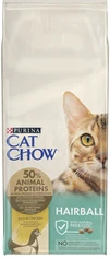 Сухой корм для взрослых кошек Purina Cat Chow Hairball против образования волосяных шариков, с курицей 15 кг - 1