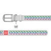 Нашийник WAUDOG Design з малюнком "Парад собачок", преміум шкіра, металевий пряжка (ширина 35 мм, довжина 46-60 см), білий - 2