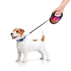 Поводок-рулетка для собак WAUDOG R-leash, малий, до 15 кг, 5 м, светоотражаюча стрічка чорний - 7
