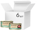 Упаковка влажного корма для котов Grandorf Филе тунца с мясом лосося 6 шт по 70 г - 1