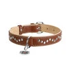 Нашийник для собак шкіряний WAUDOG Soft з QR паспортом, металеві прикраси, Ш 25 мм, Дл 38-47 см - 3