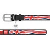Нашийник WAUDOG Design з малюнком "Юніон Джек", преміум шкіра, металевий пряжка (ширина 15 мм, довжина 27-36 см), чорний - 2