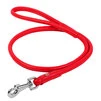 Поводок для собак кожаный WAUDOG Glamour, круглый, Д 13 мм, Дл 122 см, красный - 1