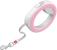 Поводок-рулетка для собак Collar WAUDOG R-leash, круглая, XS-M, до 40 кг, 2,9 м, светоотражающая лента, розовая - 3