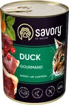 Вологий корм Savory для котів з качкою 400 г - 1