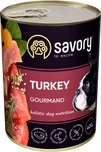Влажный корм Savory для взрослых собак с индейкой 400 г - 1
