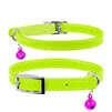 Нашийник для котів шкіряний WAUDOG Glamour з QR паспортом, без прикрас, Ш 9 мм, Дл 22-30 см, салатовий - 1
