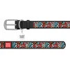 Ошейник WAUDOG Design с рисунком "Граффити 2", премиум кожа, металлическая пряжка (ширина 12 мм, длина 19-25 см), черный - 2