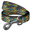 Повідок для собак нейлоновий WAUDOG Nylon, малюнок "Бетмен Яскравий", Ш 15 мм, Дл 122 см - 1