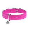 Ошейник для собак кожаный WAUDOG Glamour с QR паспортом, двойной со стразами, Ш 15 мм, Дл 27-36 см, розовый - 2