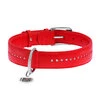 Ошейник для собак кожаный WAUDOG Glamour с QR паспортом, двойной со стразами, Ш 15 мм, Дл 27-36 см, красный - 2